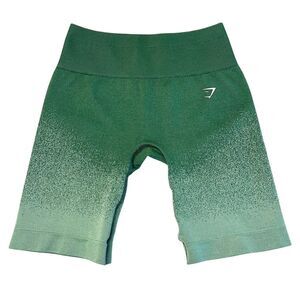 Gymshark Adapt Ombre Seamless Cycling Shorts Green / Light Green Size Small
